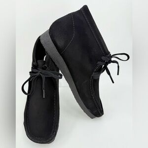 Clark’s Charles F. Stead Wallabee Moccasin Black Suede Chukka Boot Mens Size 11M